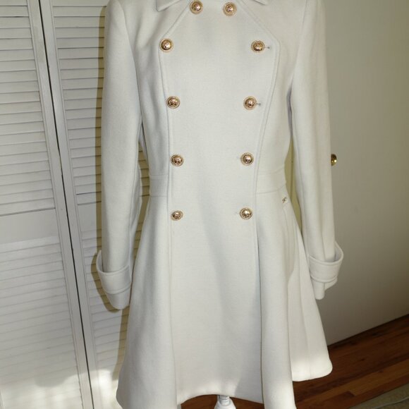 GUESS Elegant High-End Cream White - Coat - size S - NEW - Picture 7 of 16